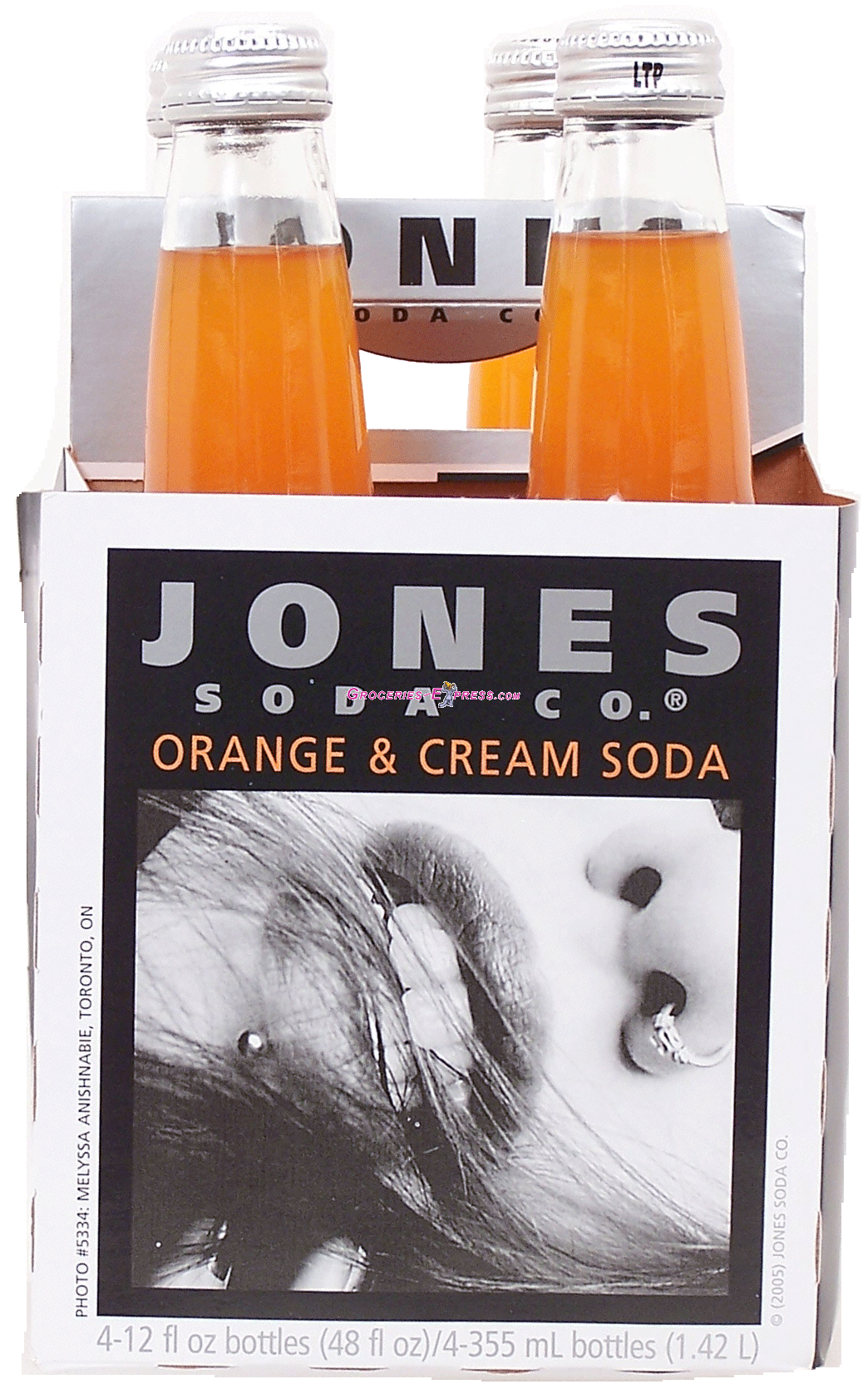 Jones  orange & cream soda, 4-pack, 12-fl.oz. Full-Size Picture